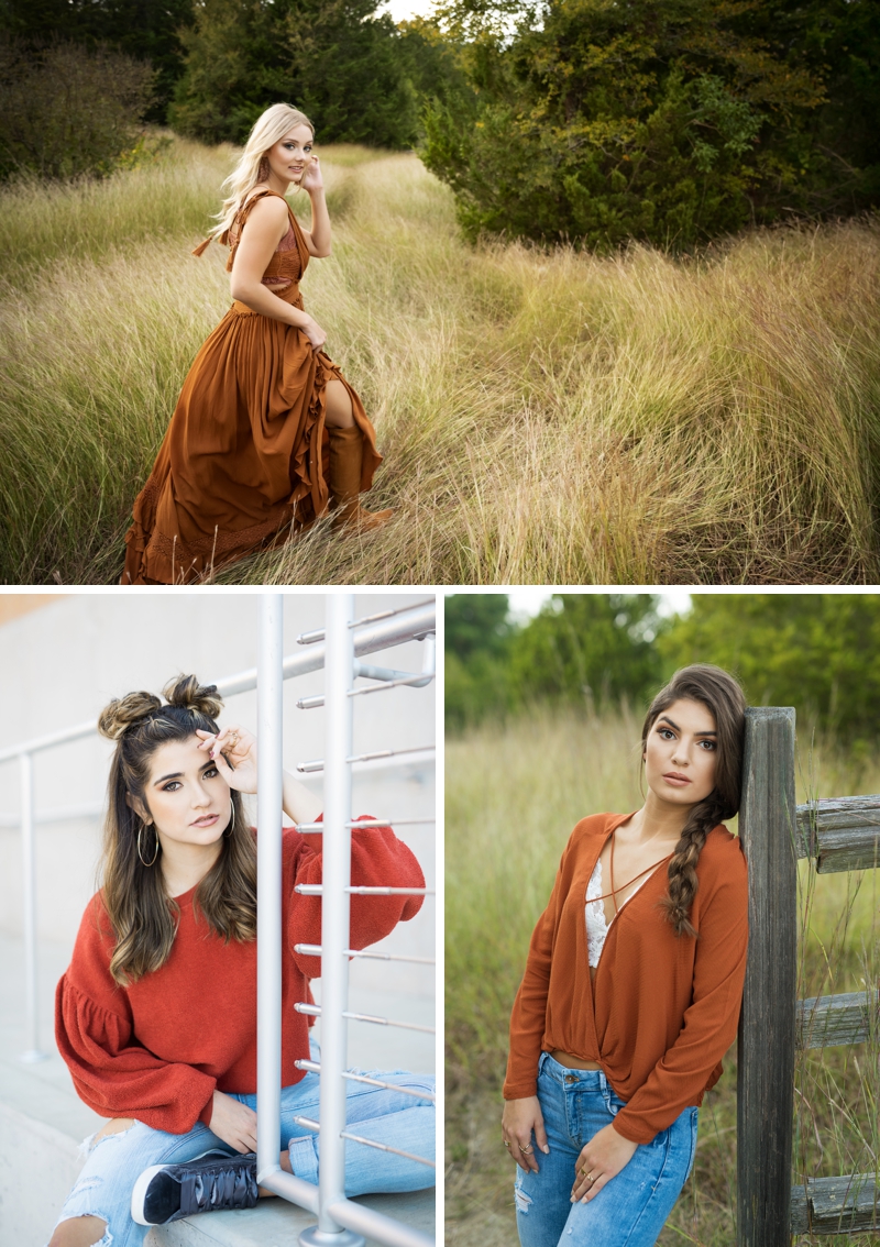 Outfit inspiration for your fall senior photo session.